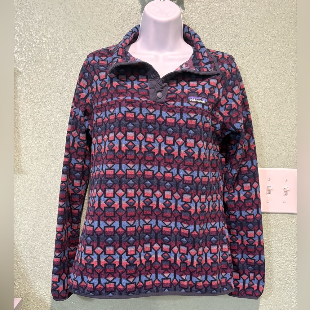PATAGONIA Women's Micro D Snap-T Fleece Synchilla Pullover Sz S - Picture 5 of 13